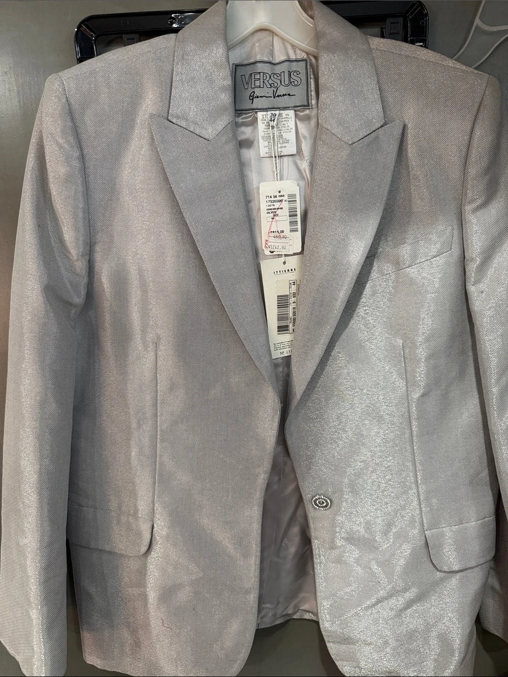 Gianni Versace Silver  womens Blazer and skirt size 44